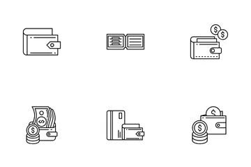 Billetera Paquete de Iconos