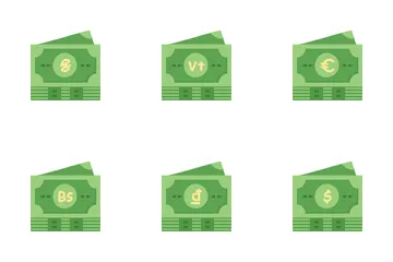 Billetes de moneda Paquete de Iconos