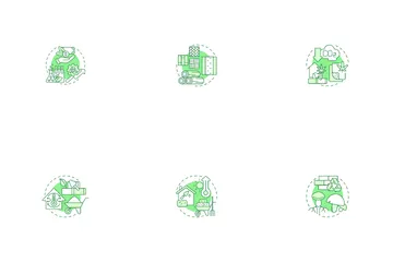 Bio Based Materials Icon Pack