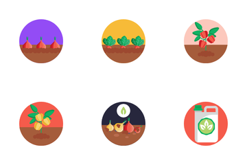 Bio Food And Agriculture Icon Pack