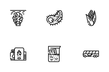 Combustible énergétique biogaz Pack d'Icônes