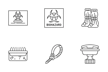 Biohazard Disposal Icon Pack