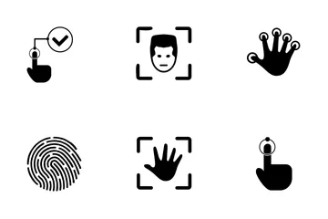 Biometric Data  Icon Pack