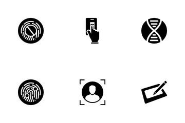 Biometric Identification Icon Pack