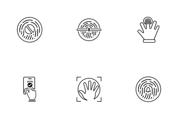 Biometric Identification Icon Pack