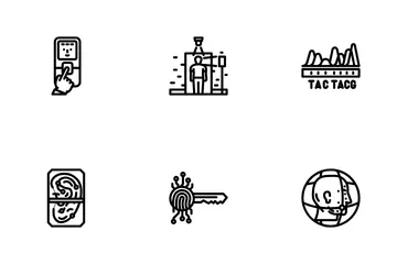 Biometrics Authentication Scan Icon Pack