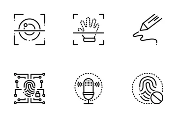 Biometrics New 2 Line Icon Pack