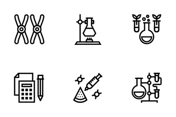 Bioquímica e Genética Pacote de Ícones