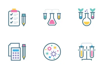 Bioquímica y genética Paquete de Iconos