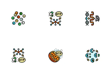 Biotechnologie Chemie Wissenschaft Symbolpack