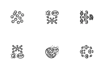 Biotechnologie Chemie Wissenschaft Symbolpack