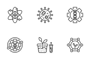 Biotecnologia Pacote de Ícones