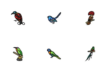 Bird Exotic Animal Nature Wild Icon Pack