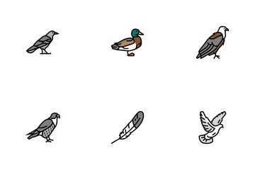 Bird Flying Animal With Feather Icon Pack