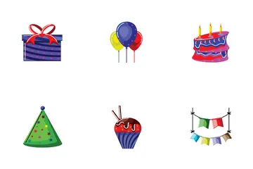 Birthday Elements Icon Pack