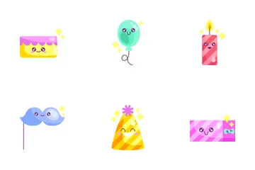 Birthday Elements Icon Pack