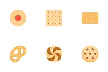 Biscuit, Cookie And Cracker Icon Pack