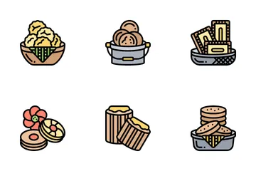 Biscuits And Slices Icon Pack