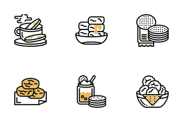 Biscuits And Slices Icon Pack