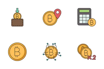 Bitcóin Paquete de Iconos