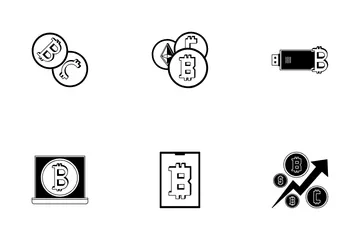Bitcoin And Cryptocurrency Icon Pack