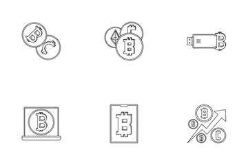 Bitcoin And Cryptocurrency Icon Pack