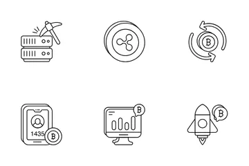 Bitcoin And Cryptocurrency Icon Pack