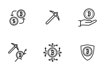 Bitcoin, Cryptocurrency Icon Pack