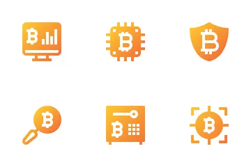 Bitcoin e criptovaluta Icon Pack