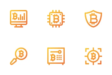 Bitcoin e criptovaluta Icon Pack