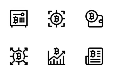 Bitcoin e criptovaluta Icon Pack