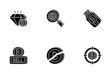 Bitcoin e criptovaluta Icon Pack