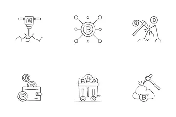 Bitcoin Mining Icon Pack