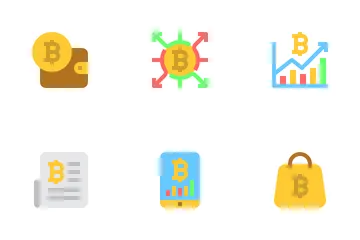 Bitcoin y criptomoneda Paquete de Iconos