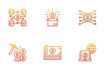 Bitcoins Paquete de Iconos