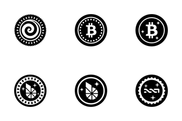 Bitcoins And Cryptocoins Icon Pack