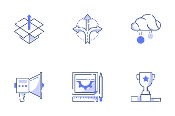 Bleu : Business Icon Pack