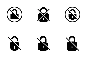 Block Lock Icon Pack