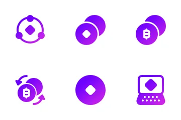 Blockchain And Digital Currency Icon Pack