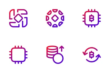 Blockchain And Digital Currency Icon Pack