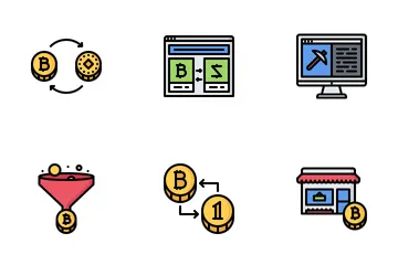 Blockchain Pacote de Ícones