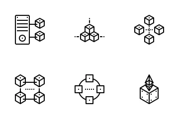 BlockchainNFT Pacote de Ícones
