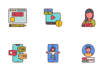Blogger And Influencer Icon Pack