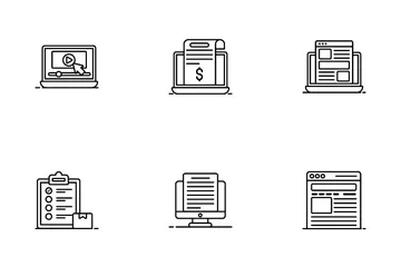 Blogs et création de contenu Pack d'Icônes