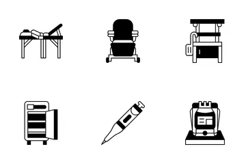 Blood Bank Equipment Icon Pack