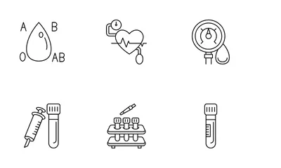 Blood Donation Icon Pack
