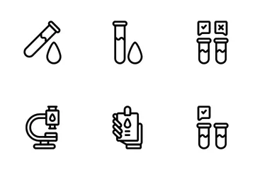 혈액 검사 아이콘 팩