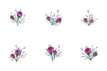 Blossom Pink Flower Bush Icon Pack