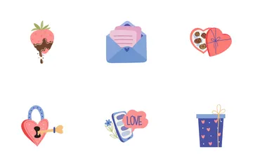 Blue Valentine's Day Icon Pack