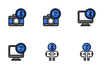 Bluetooth y Wi-Fi Paquete de Iconos